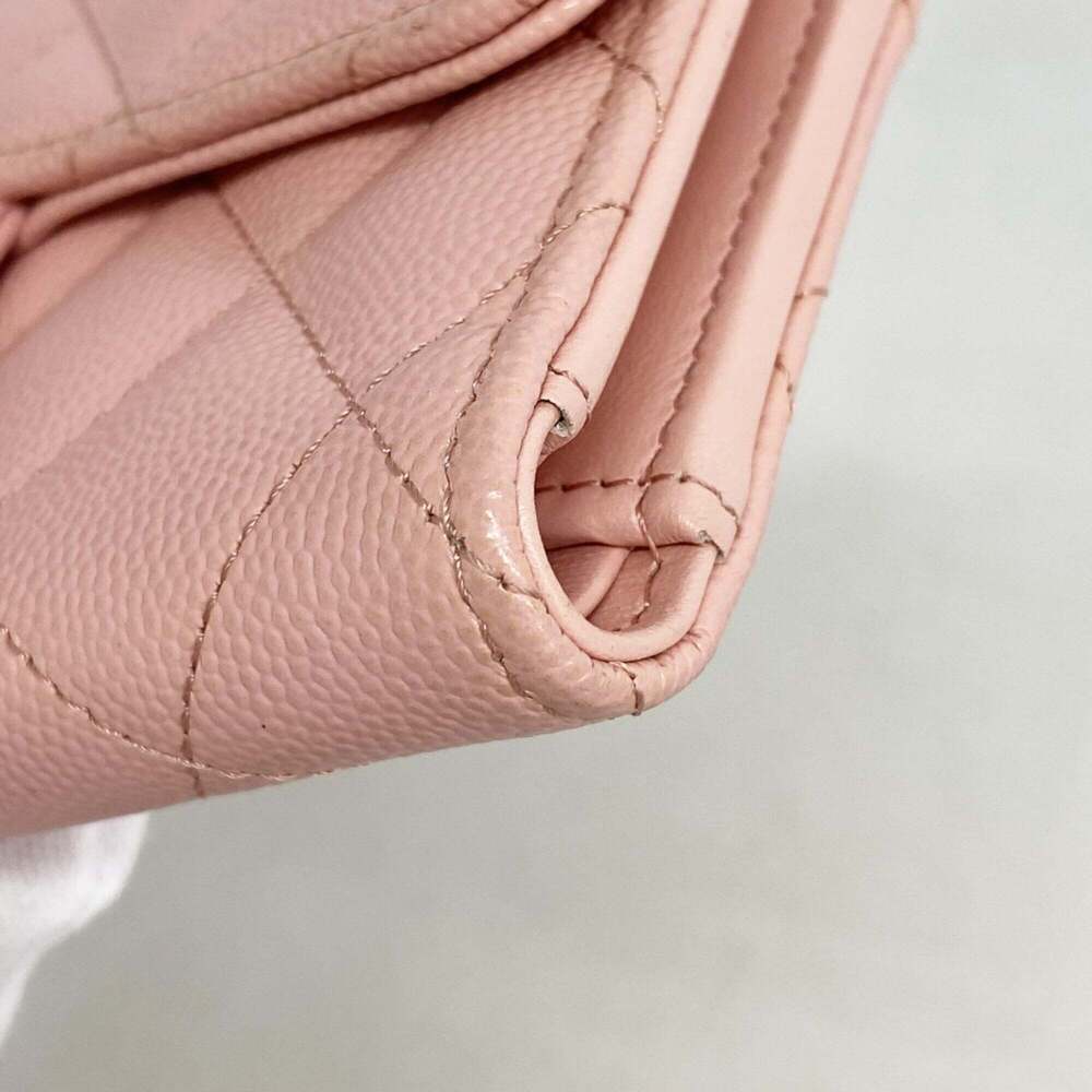 CHANEL Pink Caviar Leather Wallet - Picture 6 of 8